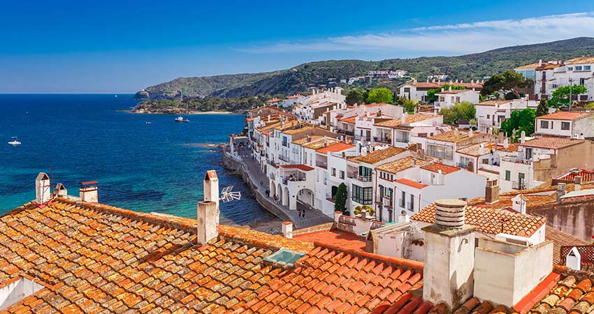 Aerial view of Cadaques